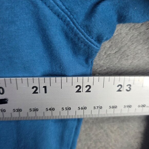 Mens American Eagle Blue Pullover Hoodie Super Soft Standard Fit Long Sleeve M - Picture 5 of 7